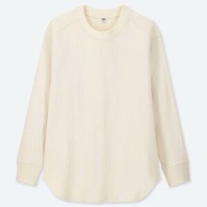 Uniqlo WOMEN COTTON RIBBED CREW NECK